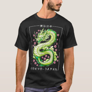 Japanese Dragon Tokyo Japan 80s Asian Mythical Ani T-Shirt