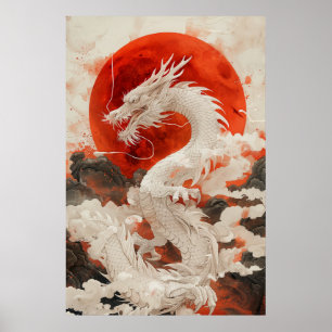 Japanese Dragon Ukiyo-e – Mythical Power Poster