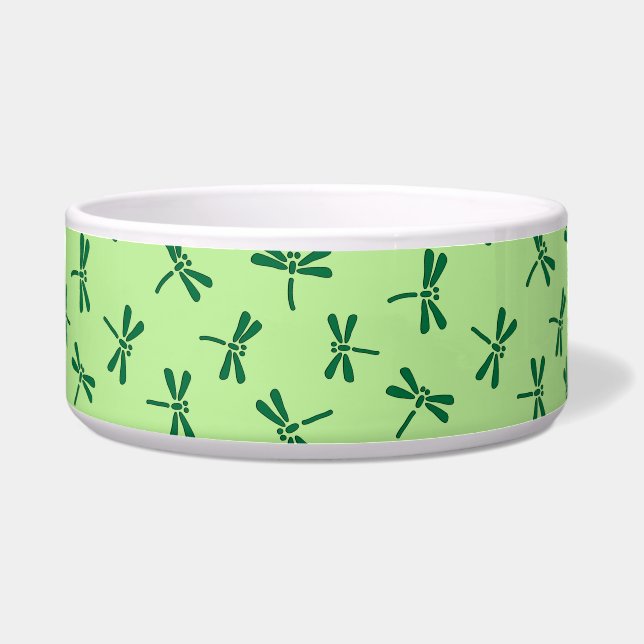 Japanese Dragonfly Pattern, Light Jade Green (Front)