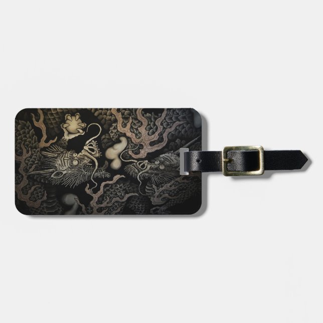 Japanese Dragons Luggage Tag (Front Horizontal)