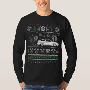 Japanese Drifting Initial Drift Car Love Ugly Chri T-Shirt