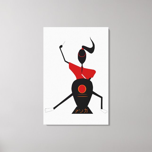 Japanese drum canvas print (Front)
