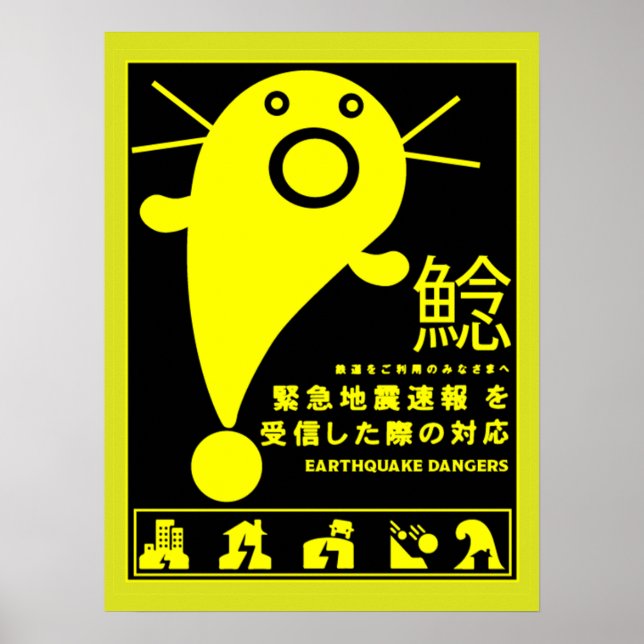 Japanese Earthquake Catfish Mythology  Poster (Front)