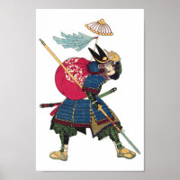 Japanese Eastern Samurai Vintage Warrior