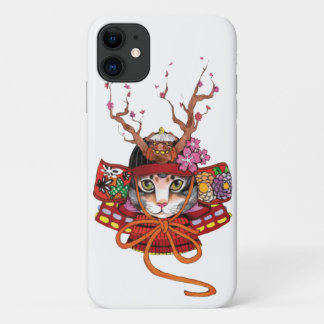 Japanese Edo Samurai Neko Kitten Case-Mate iPhone  iPhone 11 Case