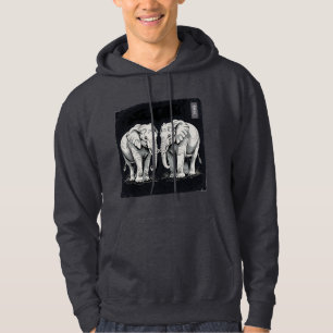 Japanese Elephants Kanji Hoodie