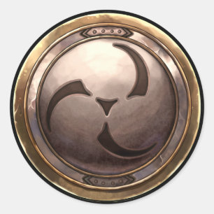 Japanese Emblem (Kamon) Classic Round Sticker