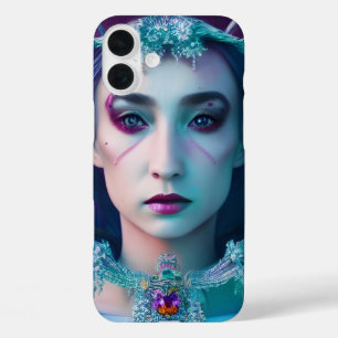 Japanese Empress Jewels Gems Fantasy Art Poster iPhone 16 Plus Case