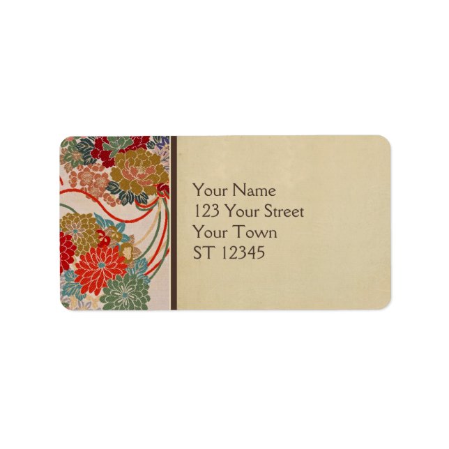 Japanese Fabric Address Label (Front)