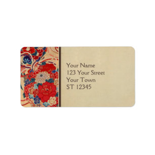 Japanese Fabric Address Label
