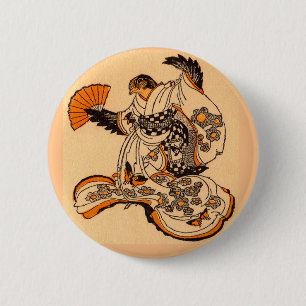 Japanese fairytale The Tongue Cut Sparrow 6 Cm Round Badge