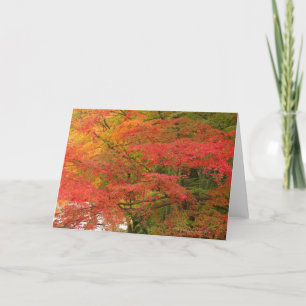 Japanese Fall Foliage Card