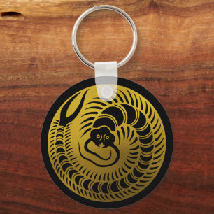 Japanese Family Crest-Centipede Key Ring