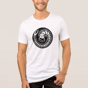 Japanese Family Crest-Centipede Tri-Blend Shirt