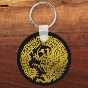 Japanese Family Crest-Dragon Key Ring