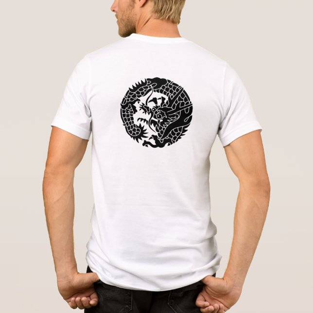 Japanese Family Crest-Dragon Tri-Blend Shirt (Back)