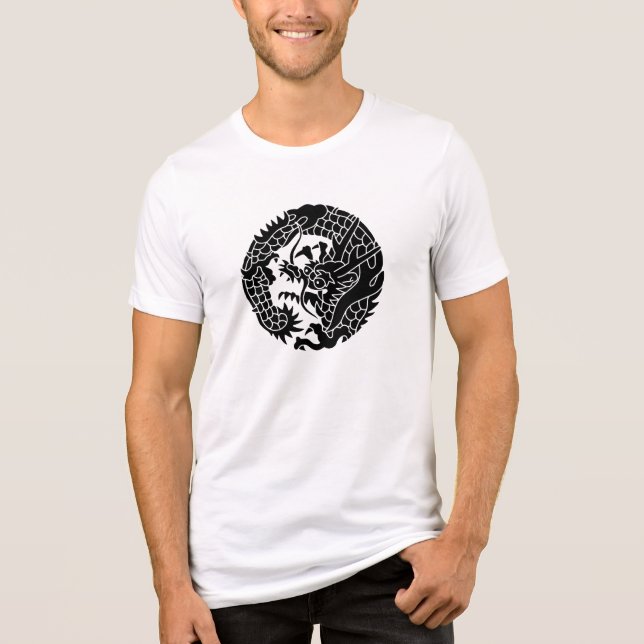 Japanese Family Crest-Dragon Tri-Blend Shirt (Front)