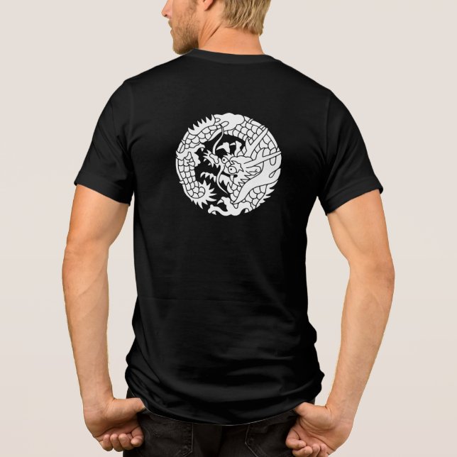 Japanese Family Crest-Dragon Tri-Blend Shirt (Back)