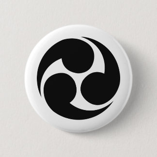 Japanese Family Crest KAMON Symbol 6 Cm Round Badge
