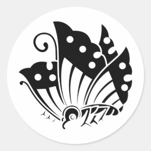 Japanese Family Crest KAMON Symbol Classic Round Sticker