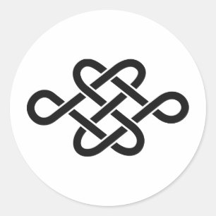 Japanese Family Crest KAMON Symbol Classic Round Sticker