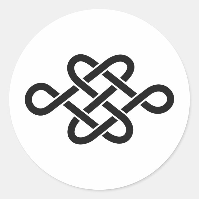 Japanese Family Crest KAMON Symbol Classic Round Sticker (Front)