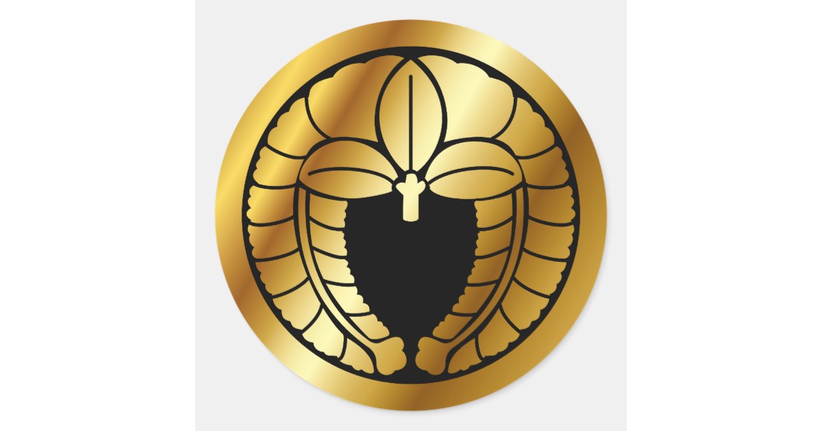 Japanese Family Crest (KAMON) Symbol Classic Round Sticker | Zazzle.co.uk
