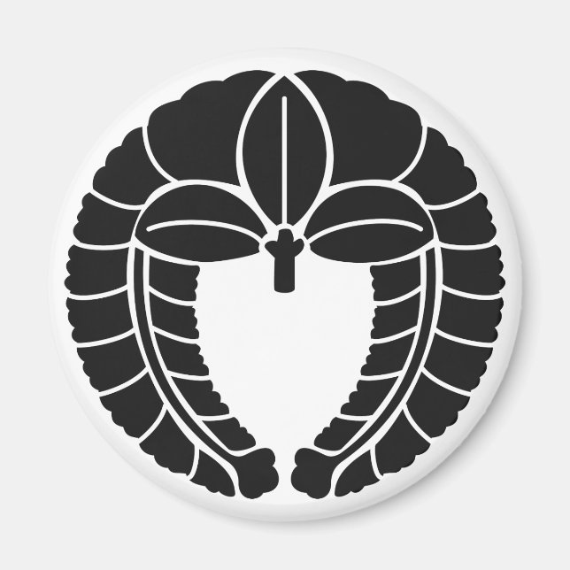 Japanese Family Crest (KAMON) Symbol Magnet (Front)