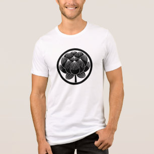 Japanese Family Crest-Lotus Tri-Blend Shirt