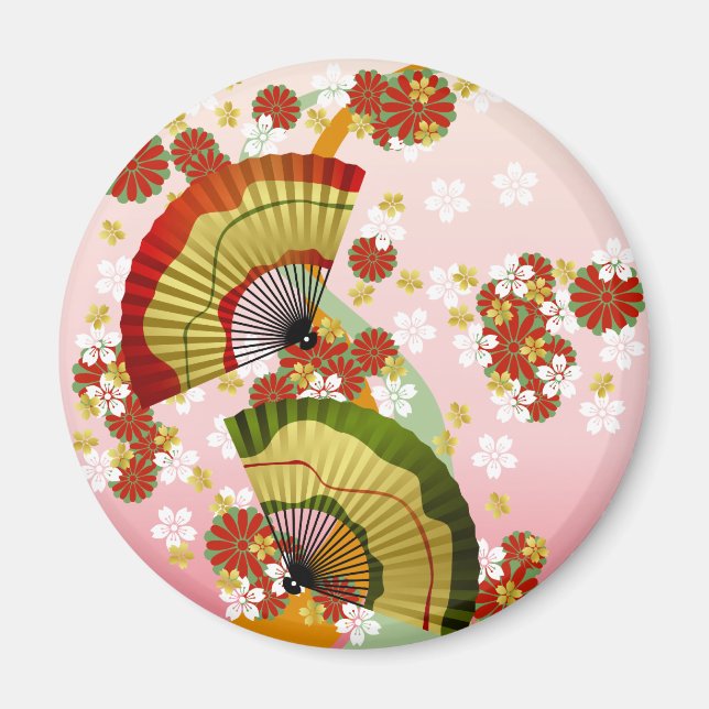Japanese Fan 3 Magnet (Front)