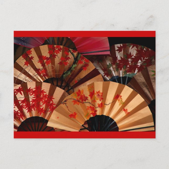 Japanese Fan Postcard (Front)