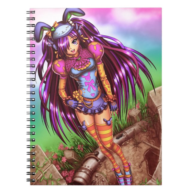 Japanese Fashion Anime Girl Notebook (Front)