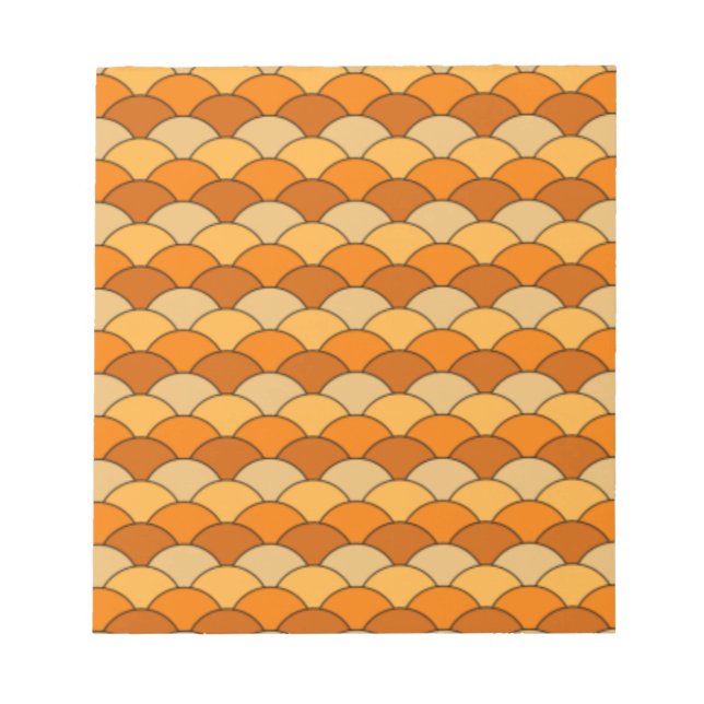 Japanese Fish Scale Pattern Notepad (Front)