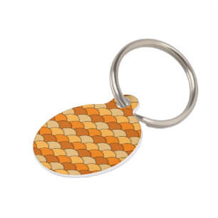 Japanese Fish Scale Pattern Pet Tag