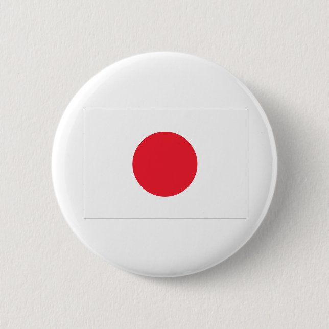Japanese Flag 6 Cm Round Badge (Front)