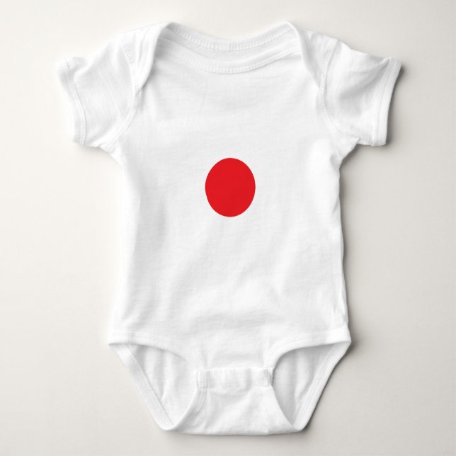 Japanese flag baby bodysuit (Front)