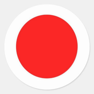 Japanese Flag Classic Round Sticker