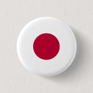 Japanese Flag, Flag of Japan 3 Cm Round Badge