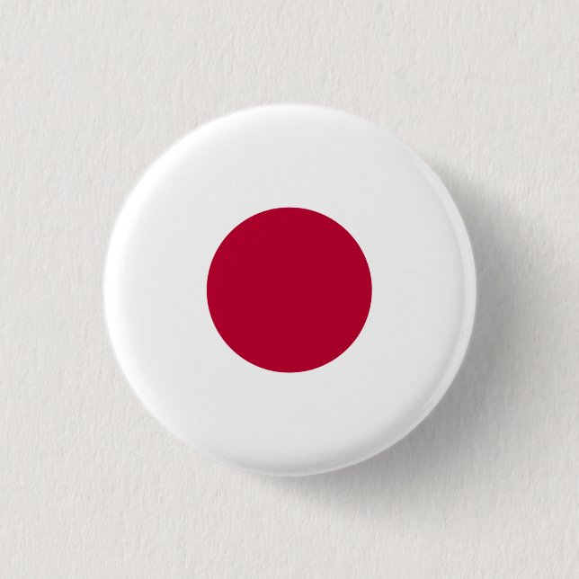 Japanese Flag, Flag of Japan 3 Cm Round Badge (Front)