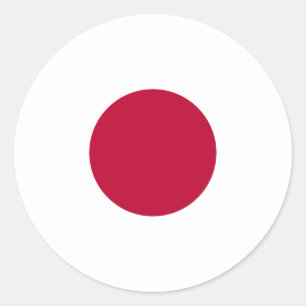 Japanese Flag, Flag of Japan Classic Round Sticker