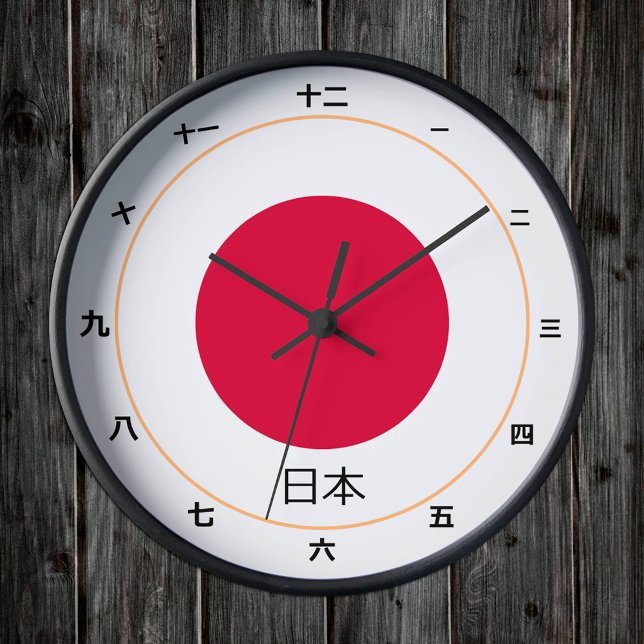 Japanese Flag & Japan fashion /kanji clock 日本 (Creator Uploaded)
