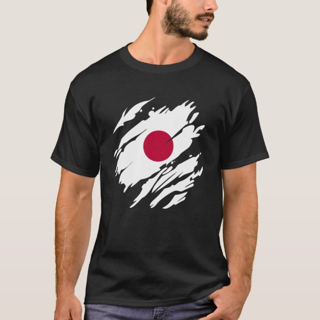 Japanese Flag Japan T-Shirt (Front)