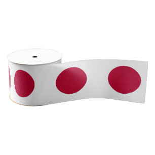 Japanese Flag & Japan travel, holiday/sports Grosgrain Ribbon