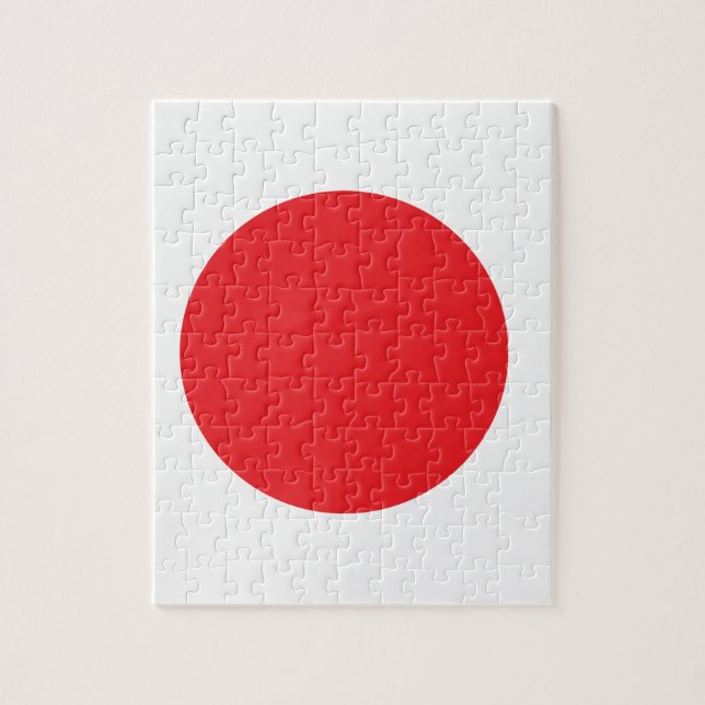 Japanese flag jigsaw puzzle (Vertical)