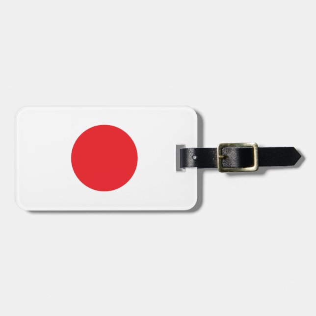 Japanese flag luggage tag (Front Horizontal)