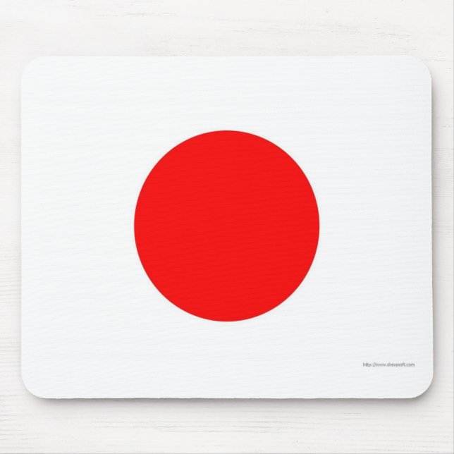Japanese Flag Mouse Mat (Front)