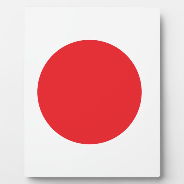 Japanese flag plaque (Front)