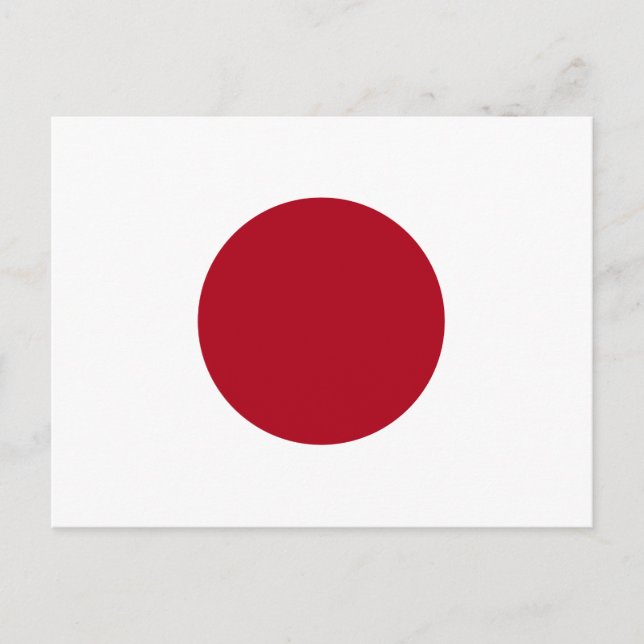 Japanese Flag Postcard (Front)