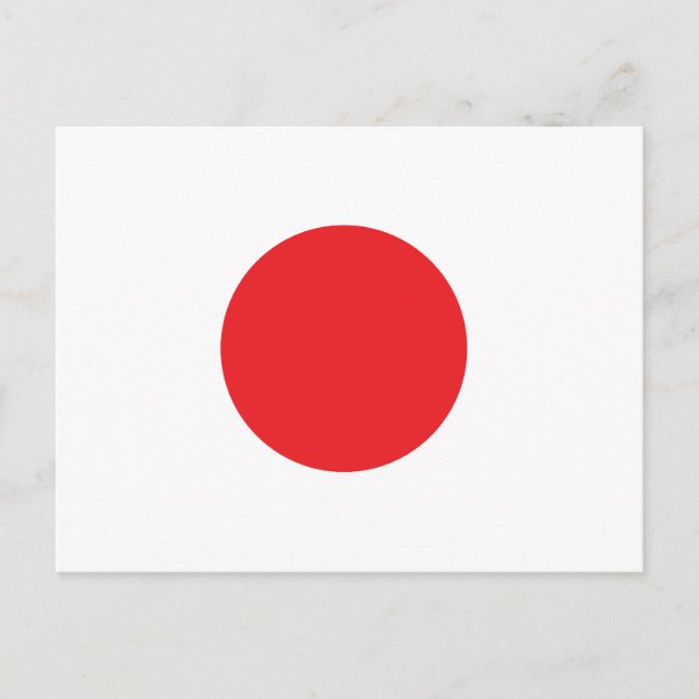 Japanese flag postcard (Front)
