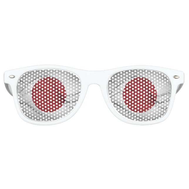 Japanese Flag Retro Sunglasses (Front)